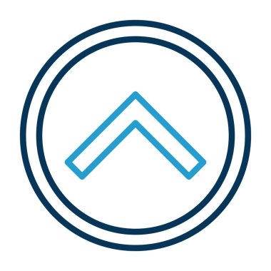 Beyaz arka plan üzerinde ok simgesi. Vektör çizim