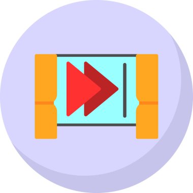 video. Web simgesi basit illüstrasyon