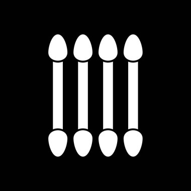 Bir beyzbolun siyah ve beyaz ikonunun vektör çizimi