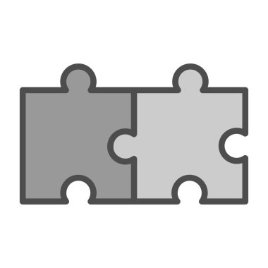 yapboz parçaları, ağ basit illüstrasyon