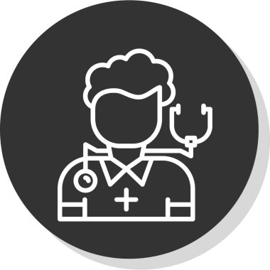 Doktor Simge vektör illüstrasyonu 