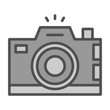 Kamera. Web simgesi basit illüstrasyon