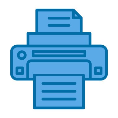  yazıcı web simgesi basit illüstrasyon