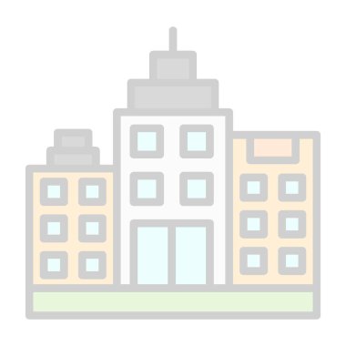 modern yapı web simgesi, vektör illüstrasyonu