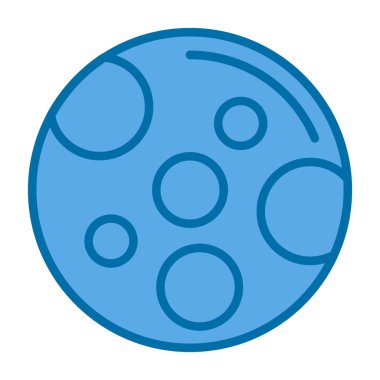 Ay simgesi, vektör illüstrasyonu basit tasarım