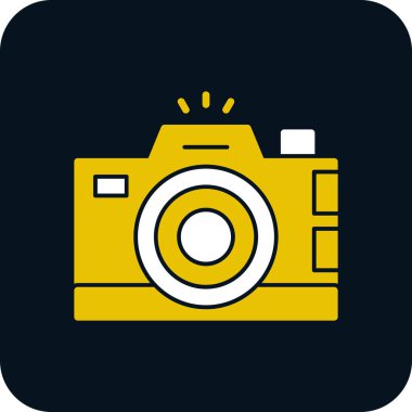 Kamera. Web simgesi basit illüstrasyon