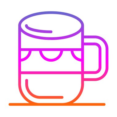 Kupa web simgesi, vektör illüstrasyonu 