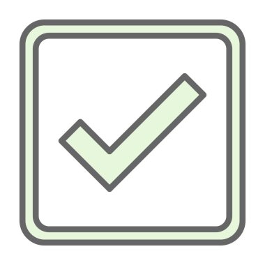 Grafik düz kontrol simgesi vektör illüstrasyonu