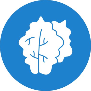 Bir ağaç simgesinin vektör illüstrasyonu