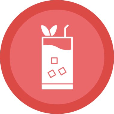 Kokteyl. Web simgesi basit illüstrasyon