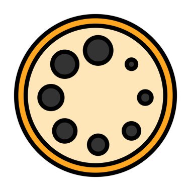 pizza. Web simgesi basit illüstrasyon