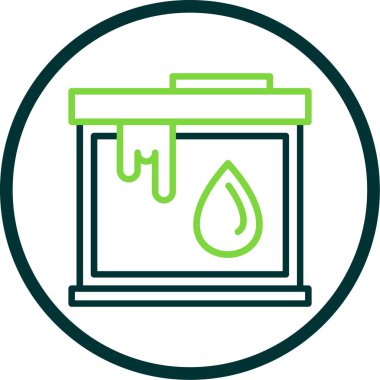 Yağ fıçısı. Basit illüstrasyon