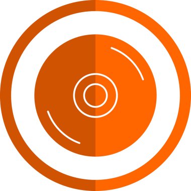 CD mi? Web simgesi basit illüstrasyon