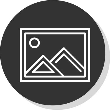 resim simgesi, vektör illüstrasyonu basit tasarım