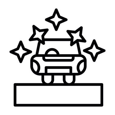 araba simgesi vektör illüstrasyonu