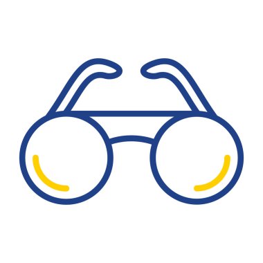 gözlük simgesi, vektör illüstrasyonu 