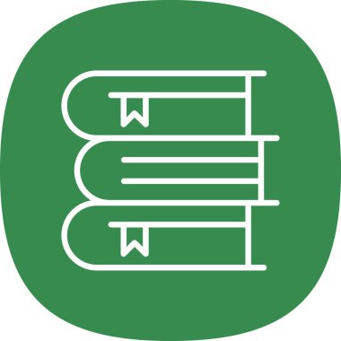 Kitap simgesi, vektör illüstrasyonu basit tasarım