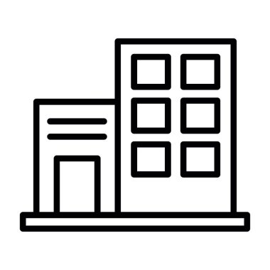 modern yapı web simgesi, vektör illüstrasyonu