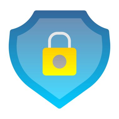 kalkan simgesi logo tasarımı element vektör çizimi 