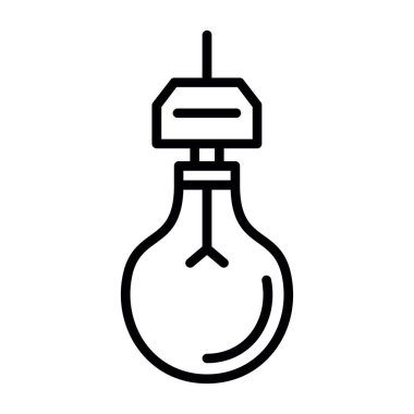 ampul simgesi, vektör illüstrasyonu 