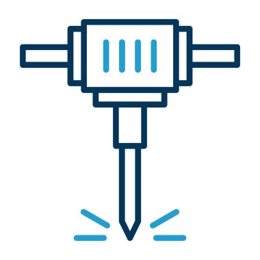 Modern matkap simgesinin vektör illüstrasyonu