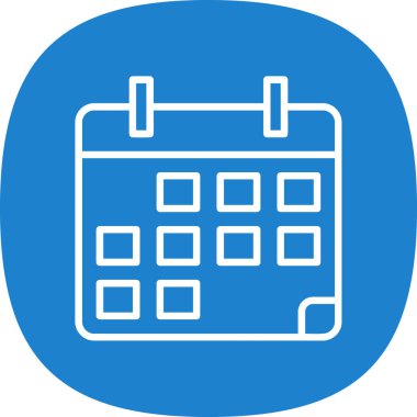 Takvim simgesi vektör illüstrasyonu