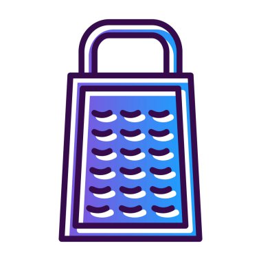 Grafik ve web tasarımı logo vektör illüstrasyonu için grater simgesi şablonu