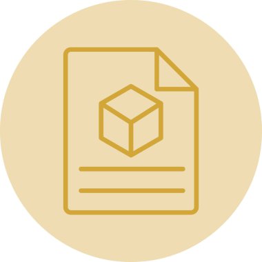 Dosya biçim simgesinin vektör illüstrasyonu