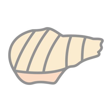 Izgara domuz ağı simgesi, vektör illüstrasyonu