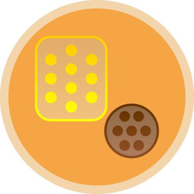 çikolata simgesi, vektör illüstrasyonu