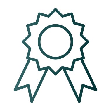 Madalya Web simgesi basit illüstrasyon 