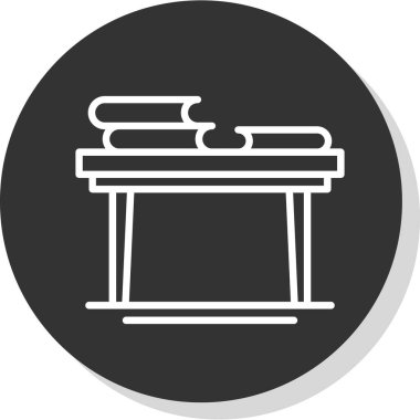 Kitap Tablosu simgesi, vektör illüstrasyonu 