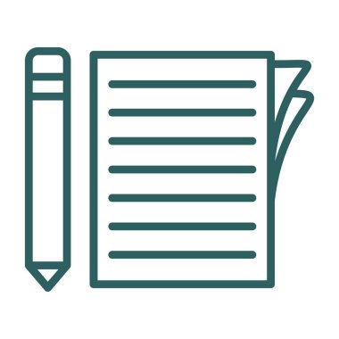 belge simgesi, vektör illüstrasyonu basit tasarım