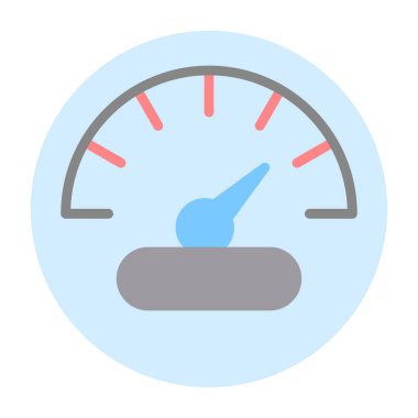 basit hız göstergesi simgesi, vektör çizim