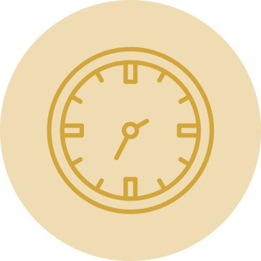 Saat. Web simgesi basit illüstrasyon                  