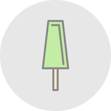 dondurma ikonu vektör illüstrasyonu