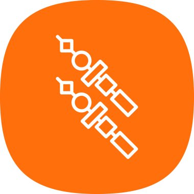 Kebap simge vektör çizim