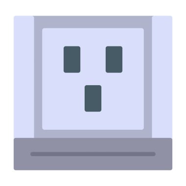 Düz simge vektör çizim