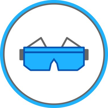 Gözlük. Web simgesi basit illüstrasyon 