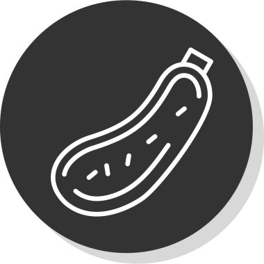 Kabak çorbası. Web simgesi basit illüstrasyon