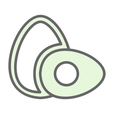 Yumurta Simgesi, Vektör illüstrasyonu 