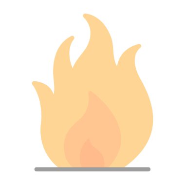 Yangın. Web simgesi basit illüstrasyon