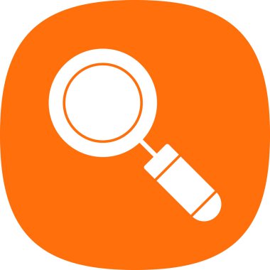 Büyütme cam simgesi vektör illüstrasyonu 