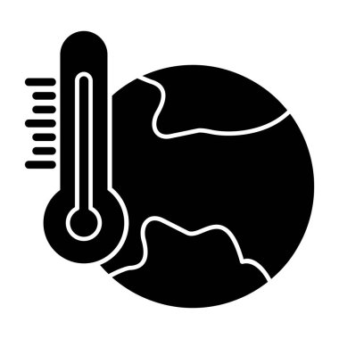 termometre simgesi vektör illüstrasyonu