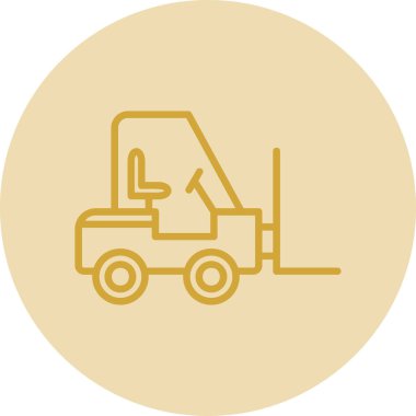 vector illustration of Forklift icon 