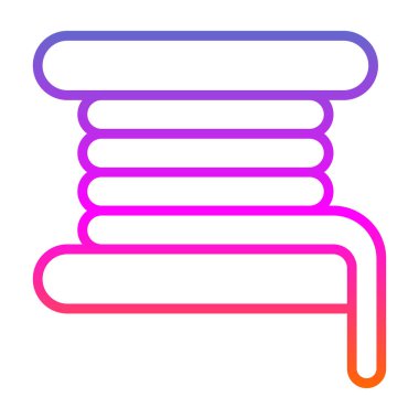 Kitap yığını simge renk ana hatları vektörü