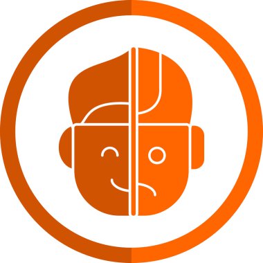 Baş simge vektör çizim