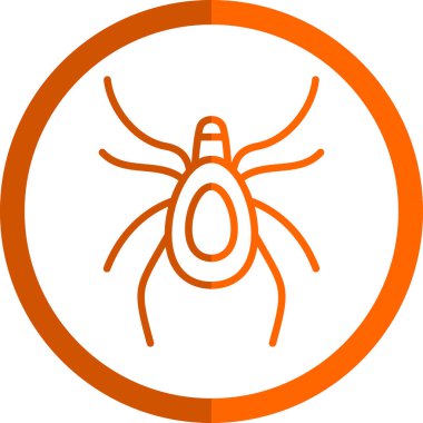 Örümcek. Web simgesi basit illüstrasyon