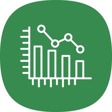 iş grafiği simgesi, vektör illüstrasyonu basit tasarım