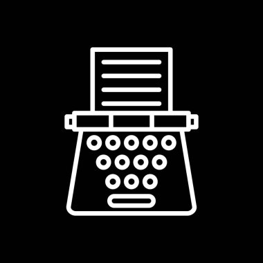 Daktilo satırı vektör şablonu